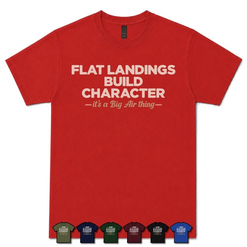 Flat landings build character - flat,