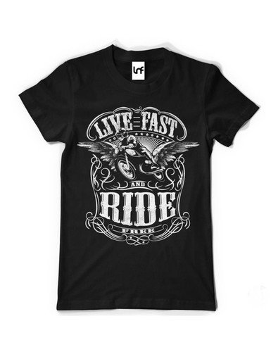 Shirt live fast - t-shirt, ride